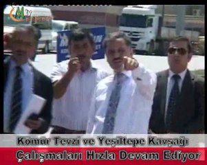 Kömür Tevzi Kavşağında Düzenleme Çalışmaları