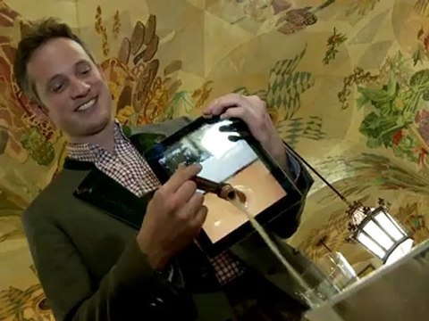 Magie : de la bière sort d'un iPad