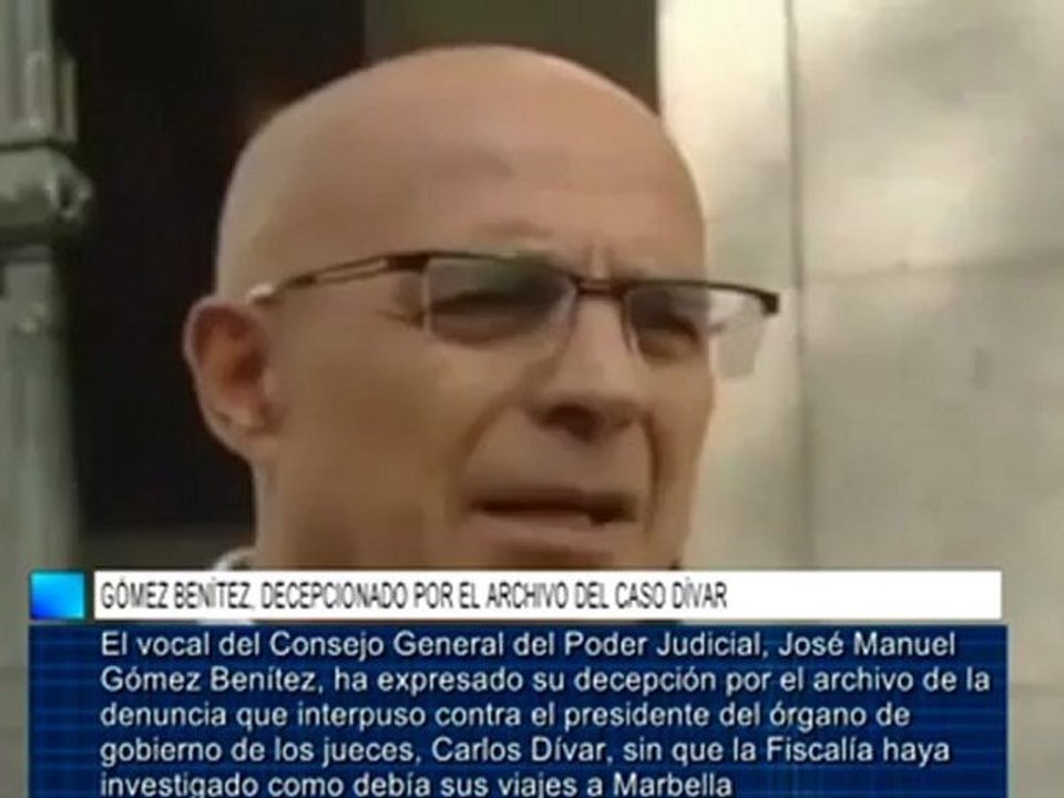 Gómez Benítez, decepcionado por el archivo del caso Dívar