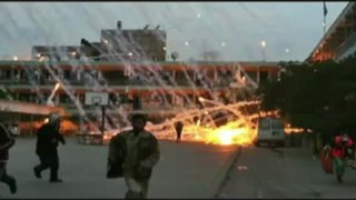 イスラエル軍　ガザの学校を白リン弾で爆撃