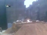 Syria فري برس ريف دمشق سقبا بي ام بي في الجمعية بعد أن قصفت المدينة ليلا 21 5 2012 Damascus