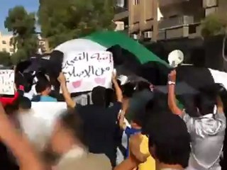 Syria فري برس رسالة للأمن للإفراج عن الحرة رنا عميرة دمشق جوبر 21 5 2012 Damascus