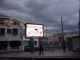 Le panneau numérique publicitaire JCDecaux au Corum à Montpellier en fonctionnement