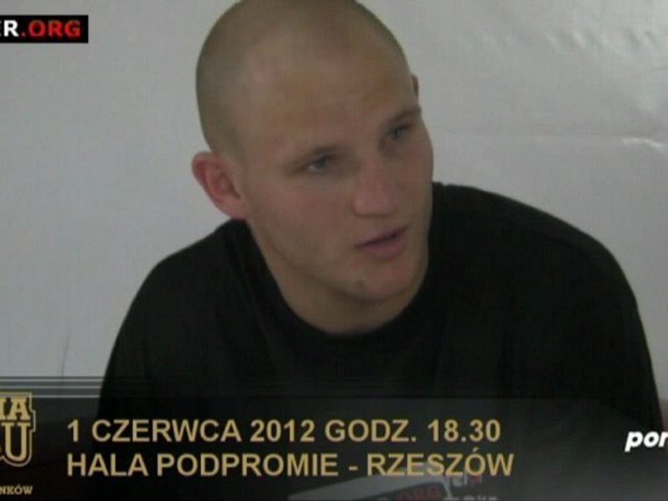 Maciej Sulęcki przed walką z Jurijem Nużnienko na gali "Kuźnia Boksu" w Rzeszowie (1 czerwca)