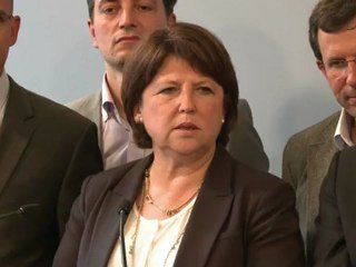 Aubry présente le dispositif de campagne pour les législatives