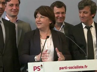 Conférence de presse de Martine Aubry