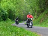 montage photos du départ de la randonnée motos anciennes retro-mobile club drouais 2012