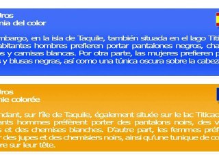 Apprendre l'espagnol en ligne - Les Uros - Article_15 Niveau A1