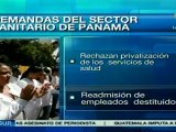 Huelga indefinida de salud, en Panamá