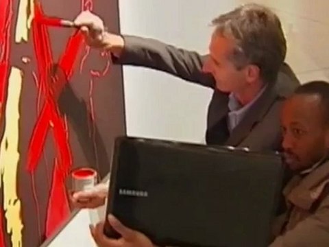 Vandals Caught Defacing Controversial Painting Exposing President Zuma's Genitals