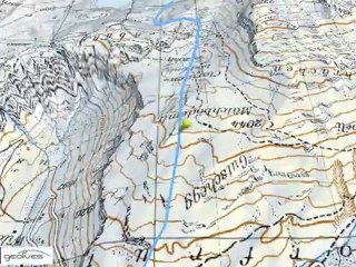 Raid à skis dans le massif du Tödi (carte)