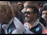 Napoli - Partenza per la finale di Coppa Italia - Pocho sei unico (19.05.12)