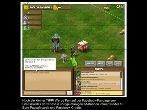 Backyard Monsters kostenlos, gratis Zweige Kieselsteine erhalten, ohne Hack, Cheats, Bug