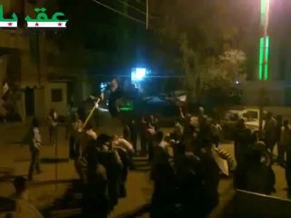 Syria فري برس عقربا  ريف دمشق  ثلاثاء لن نبقي حرائرنا في المعتقلات  22 5 2012 Damascus