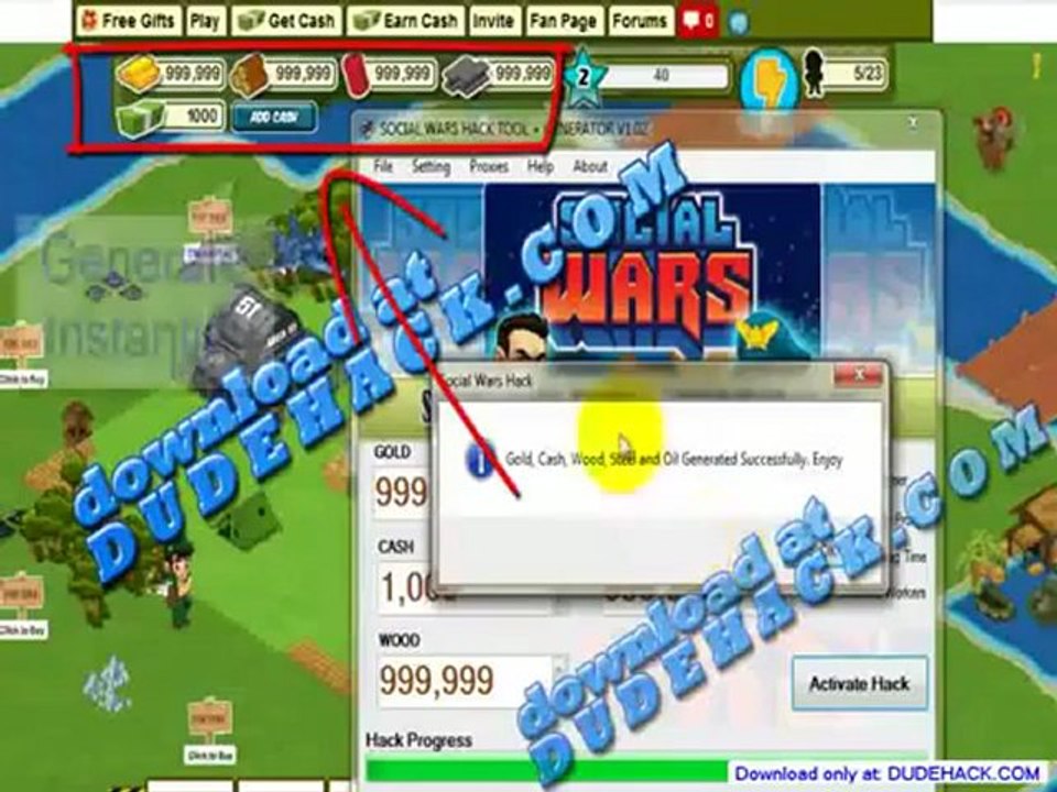 Social Wars | Hack Cheat | FREE Download May 2012 Update