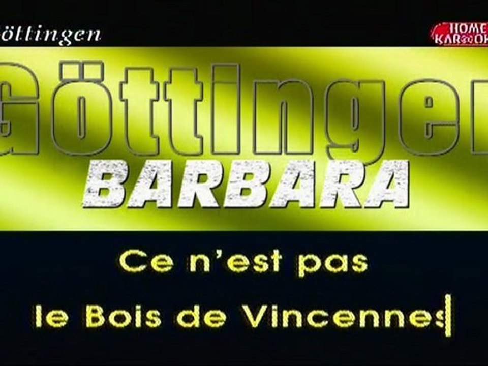karaoke - Göttingen de Barbara
