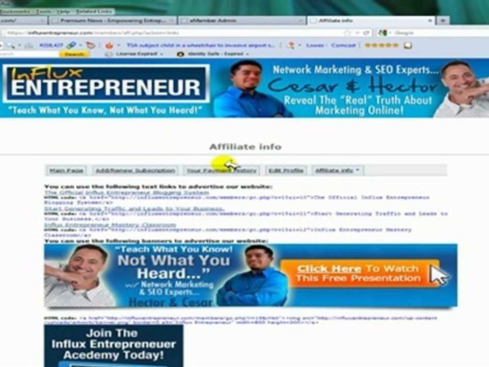 Influx Entrepreneur webinar 2 by Hector 