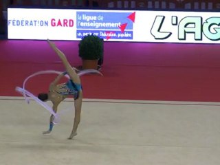 Championnat de France GR DF/DN Nîmes 2012 - Delphine Ledoux Démo Ruban