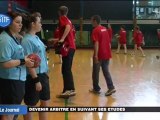 Marion Russeau, jeune arbitre d'Handball (Cergy)
