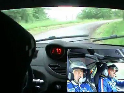 camera embarque rallye du limousin 2012 twingo n°89