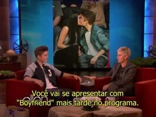 Entrevista: Justin Bieber anuncia a "BELIEVE Tour" no programa The Ellen DeGeneres Show [LEGENDADO]