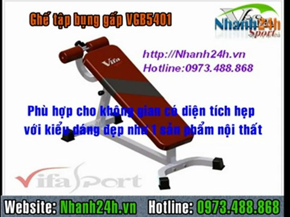 Ghế tập bụng gập VGB5401 - Nhanh24h.vn