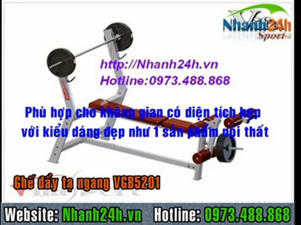 Ghế đẩy tạ ngang VGB5201 - Nhanh24h.vn