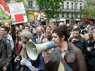 Rassemblement parisien du 22 mai en soutien aux étudiants québécois