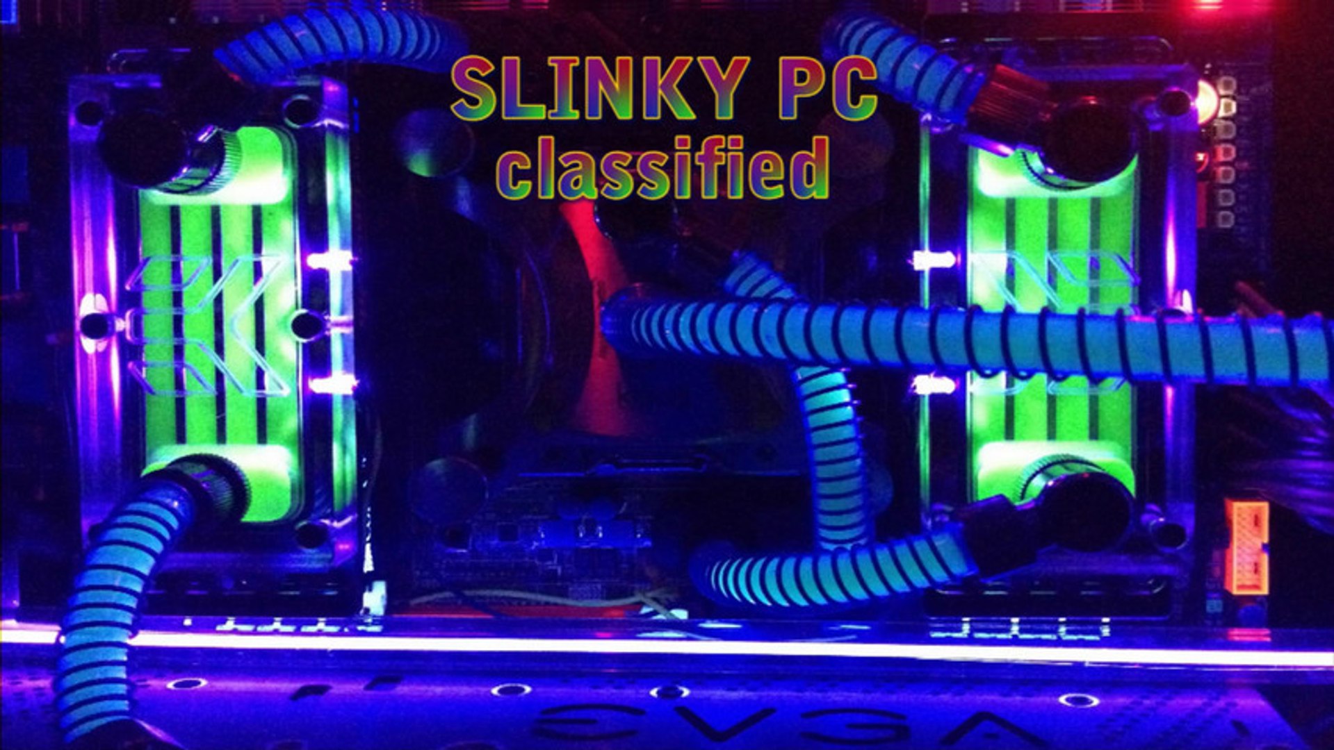 ⁣Slinky PC ~ GAMING Ultimate Hardware & Water Cooling Build