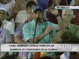 Capriles anuncia fecha de la inscripción de su candidatura