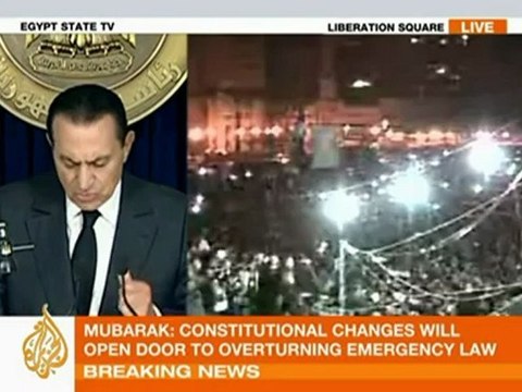 Hosni Mubarak's speech