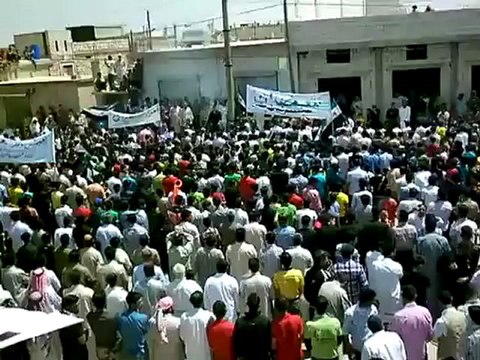 Syria فري برس ادلب معصران مظاهرة الأربعاء 23 5 2012 Idlib