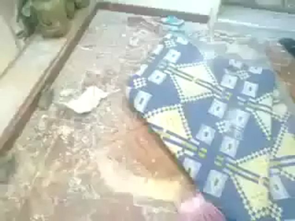 Syria فري برس إدلب  حاس  آثار قصف الطيران على المنازل 23 5 2012 Idlib