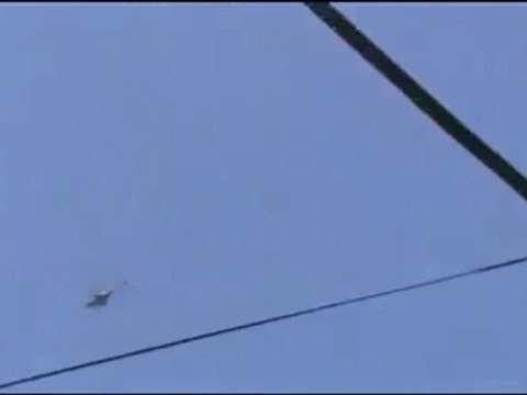 Syria فري برس ادلب التمانعة تحليق مروحي فوق المدينة 23 5 2012 Idlib