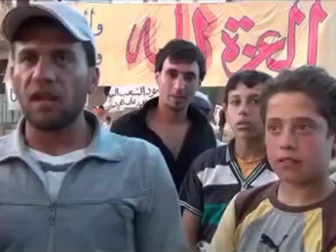Syria فري برس درعا داعل كلمة الشهيد شادي شحادات قبل ايام من استشهاده Daraa