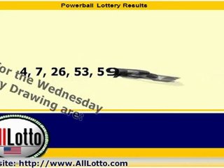 Powerball Lottery Drawing Results for May 23, 2012