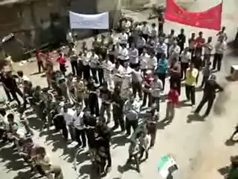 Syria فري برس ادلب كفر دريان مظاهرة الاربعاء 23 05 2012 Idlib