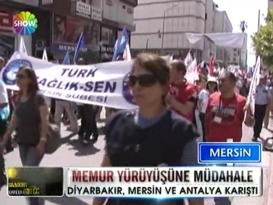 Memurların eylemine müdahale - 23 mayıs 2012