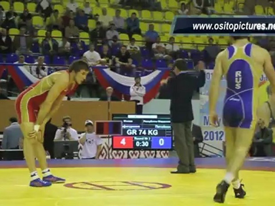 SHARAFETDINOV vs PETAYKIN GRECO-ROMAN WRESTLING CHAMPIONSHIP SARANSK 2012