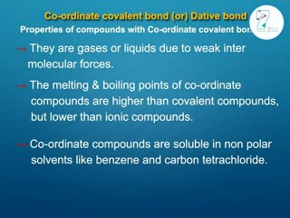 Co-ordinate Covalent Bond
