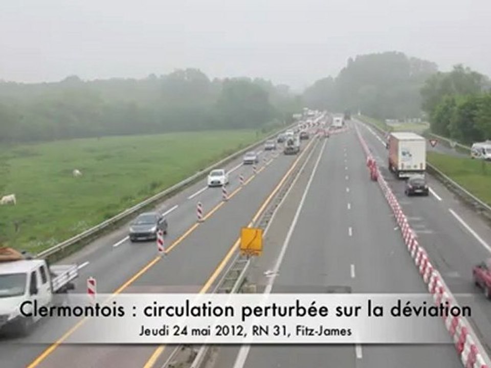 Clermontois : circulation difficile à cause des travaux de la déviation