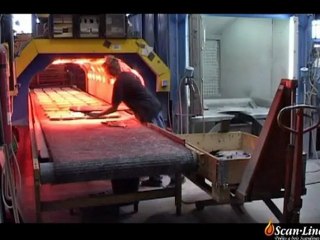 Vidéo poêle a bois scandinave scan line