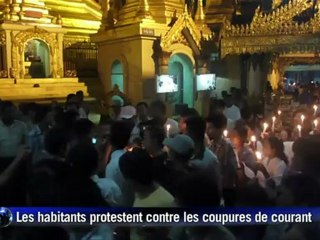 Birmanie: manifestation contre les coupures de courant