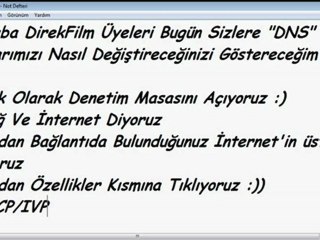 DirekFilm Dns Ayarlarını Değiştirme