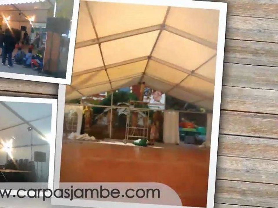 Montaje de carpas industriales. Instalación de carpas