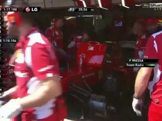 Massa and Smedley funny team radio Monaco FP1