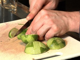 How to cut a fancy bar lime