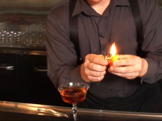 How to flame an orange zest