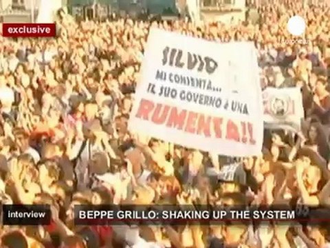 Grillo in esclusiva su euronews: La Merkel si riprenda...