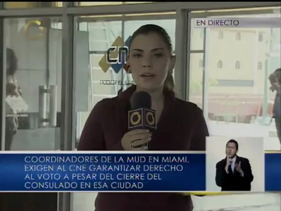 Venezolanos de Miami exigen al CNE que se garan...